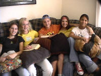 closeup of teens