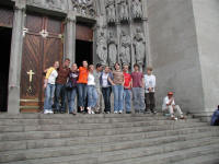 In front of big Sao Paulo church